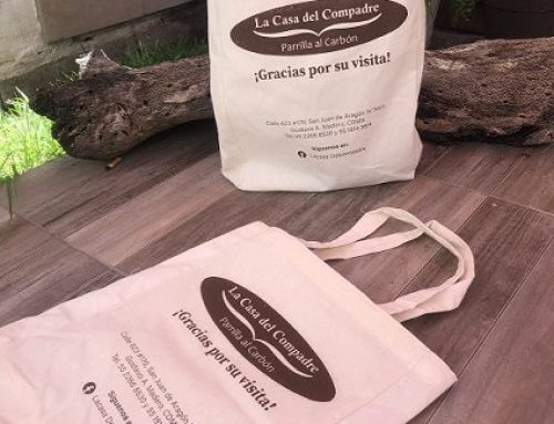 Bolsas de manta impresas 1 tinta una cara cliente CDMX
