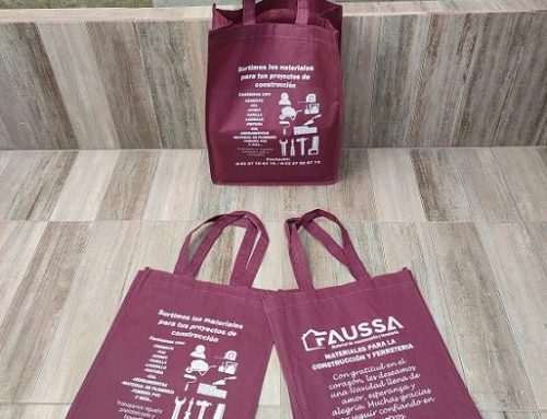 Bolsas ecologicas color vino y amarillo canario impresas Puebla